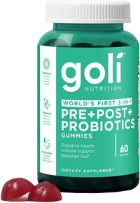 Thumbnail for Goli WORLD’S FIRST 3-IN-1 PRE+POST+PROBIOTICS Gummies