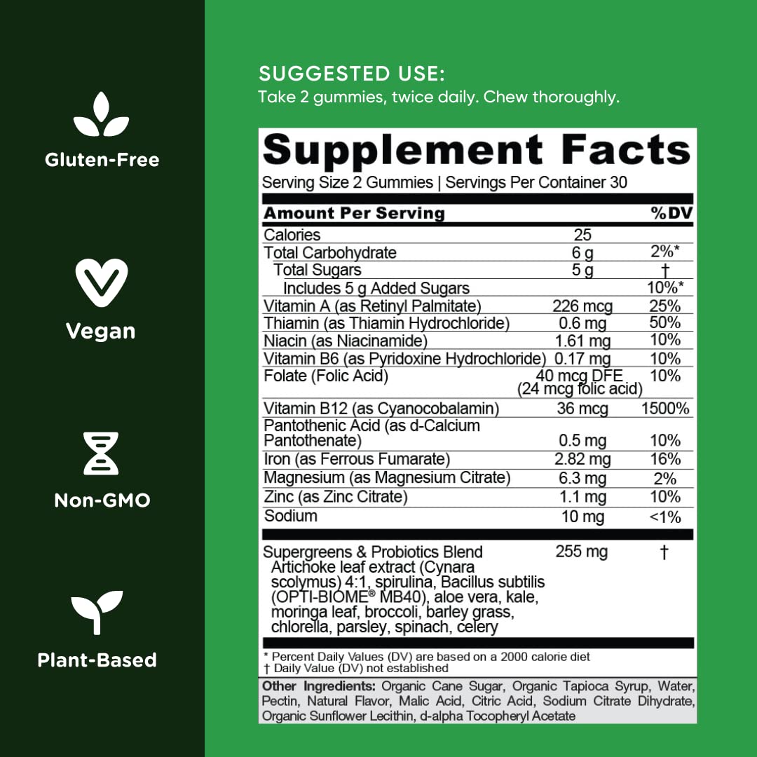 Goli Supergreens Gummies: Deliciously Nutrient-Rich Greens for Your Daily Health Boost!