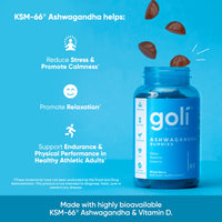 Thumbnail for Goli Ashwagandha & Vitamin D Gummy - 60 Count